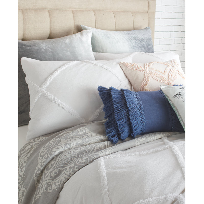 Ackerman Chenille Lattice Single Duvet Cover & Reviews Joss & Main